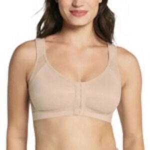 Delimira Beige Front Close Full Coverage Wire Free Back Support Bra Size 38E